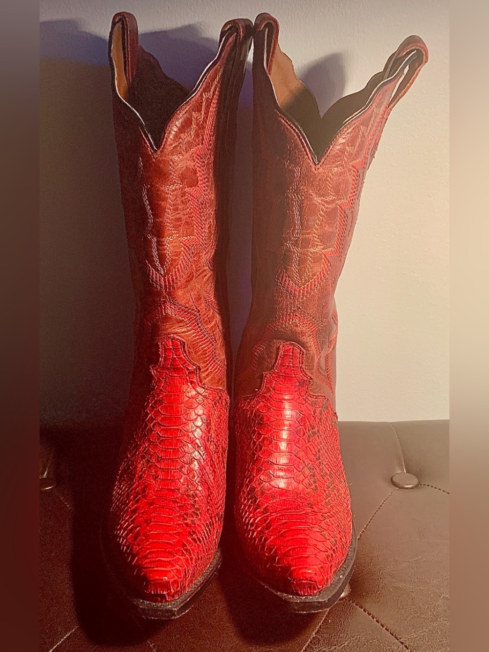 Dan Post Python Cowboy Boots - Picture 2 of 6